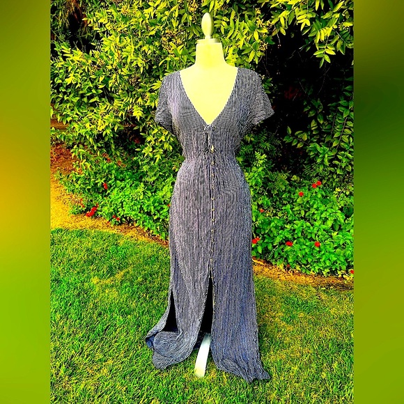 American Eagle Outfitters Black and White Maxi Dress - Picture 6 of 7